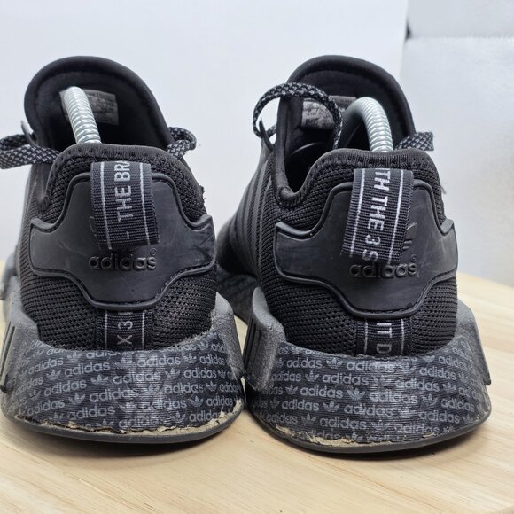 Adidas NMD R1 Print Boost Black Size 8 Sneakers Shoes FV6989 - Picture 6 of 11